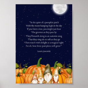 Knappt på en Pumpkin Patch av Laura Jaworski Poster