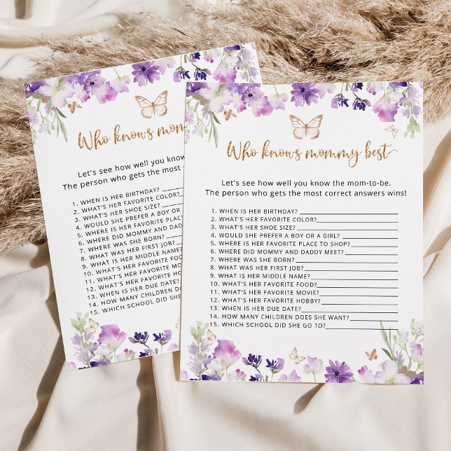 Knappt Vem vet mamma bästa babyduschspel (Skapare uppladdad)