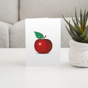 Knapriga röda Apple noterar kort