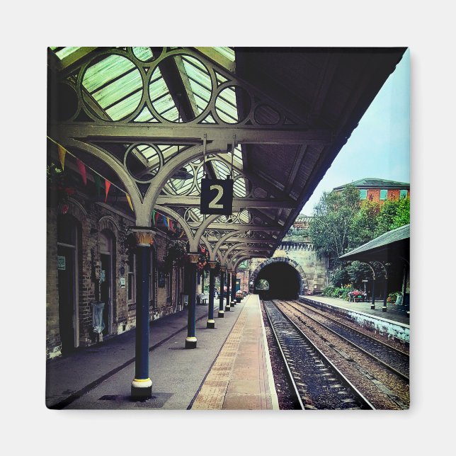 Knaresborough tåg station magnet (Framsidan)