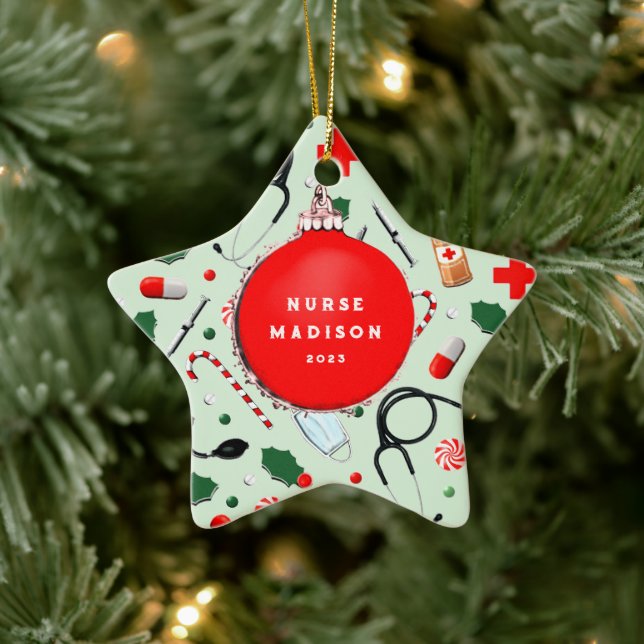 Knäs jul - Samlingsbart keramiskt prydnadsföremål Julgransprydnad Keramik (Träd)