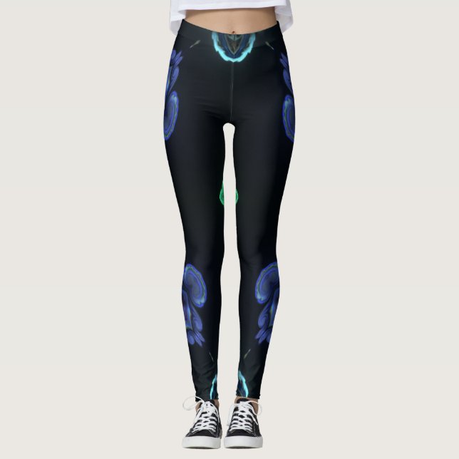Knäsbenens töjningar leggings (Framsida)