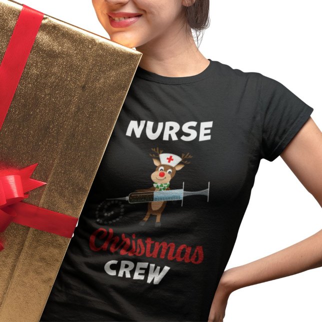 Knäsbesättning Reindeer Snowflake Syringe T Shirt (Skapare uppladdad)