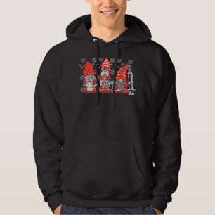 Knäshjul Gnomes Cute Nurses Julafton Pajamas Pj Hoodie