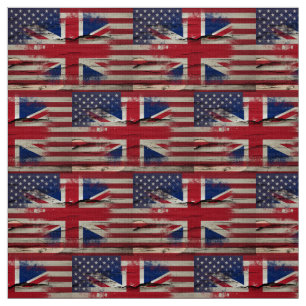 Knastra målar   den brittiska amerikanska flaggan tyg