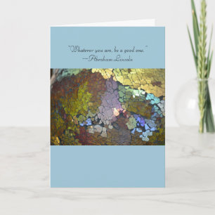 Knastrad Glass Lincoln bundsförvant kort för grad