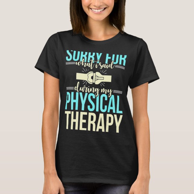 Knätersättning Acl Surgery Recovery Fysiskt för T Shirt (Framsida)