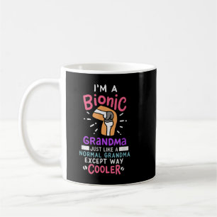 Knätersättning Bionic Grandma after Surgery Gift Kaffemugg