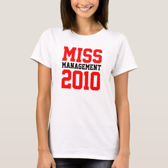 Knatte "för Fröcken ledning 2010". Sp. Överträffa Tee Shirt (Framsida)