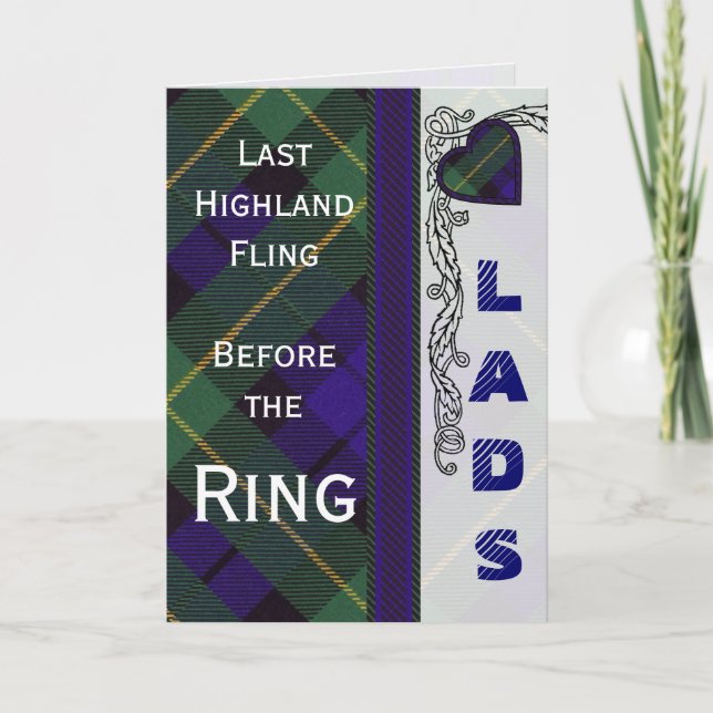 Knattefullvuxen hankronhjortnatt - Armstrong Inbjudan (Framsida)