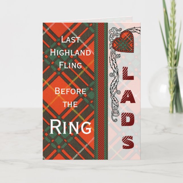 Knattefullvuxen hankronhjortnatt - Nicholson Inbjudan (Framsida)