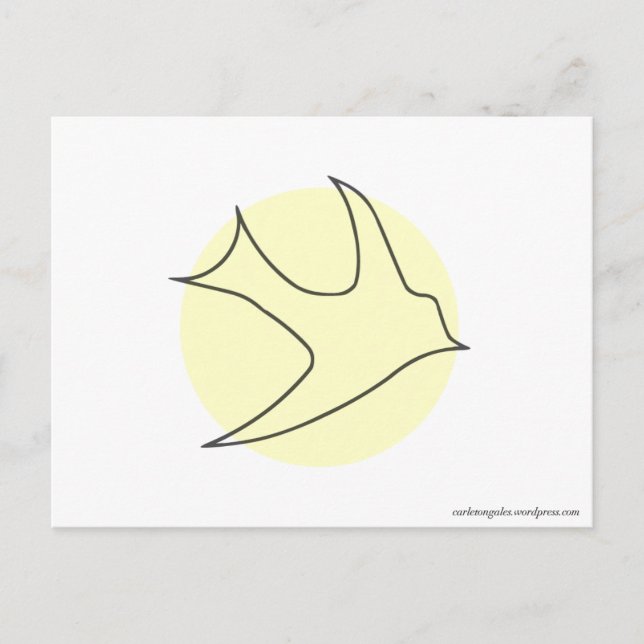 Knattingales vykort (Gult) (Framsida)