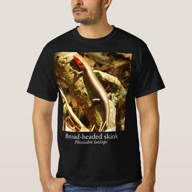 Knature Knowledge Broad-Headed Skink T-Shirt (Framsida)