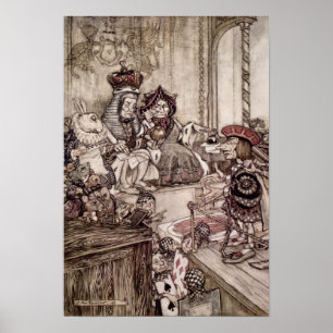 Knave före Kung och Hearts drottning Poster