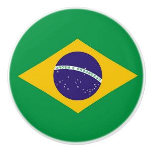 Knavknapp med flagga från Brasilien Knopp