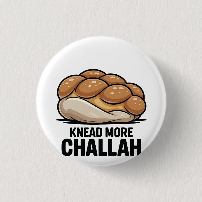 Knead More Challah Jewish Jew Baking Knapp (Framsida)