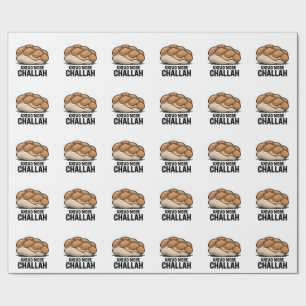 Knead More Challah Jewish Jew Baking Presentpapper