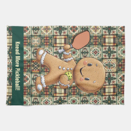 Knead More Pickleball! anpassningsbar text Kökshandduk