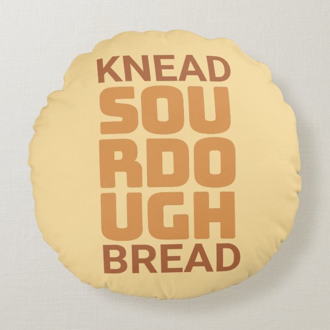 Knead Sourdough Bread Baker Bread maker Rund Kudde (Framsidan)