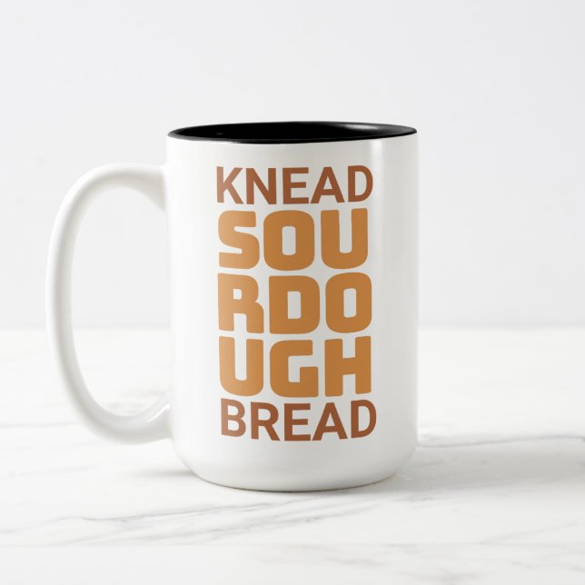 Knead Sourdough Bread Baker Bread maker Två-Tonad Mugg (Vänster)