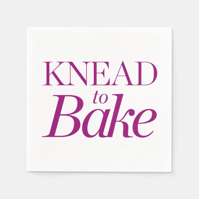 Knead till Bake Pappersservett (Framsidan)
