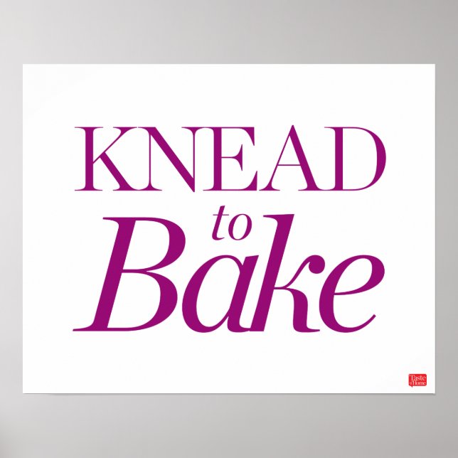 Knead till Bake Poster (Framsidan)