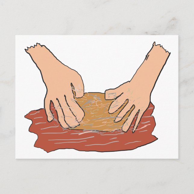 Kneading Dough Vykort (Framsida)