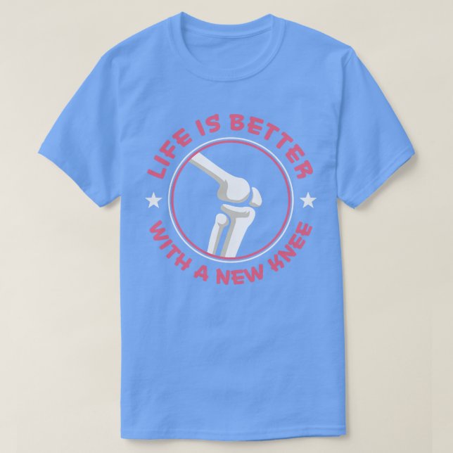 Knebyteskirurgi Nya KNES Kvinnor i KNE Återhämtnin T Shirt (Design framsida)