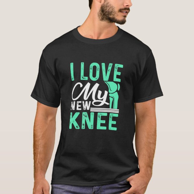 Knebytesut i Kärlek: min nya knäluskirurgi T Shirt (Framsida)