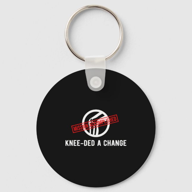 Knee Owner Needed A Change Funny New Knee Replacem Nyckelring (Framsida)