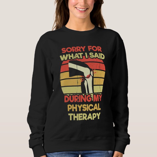 Knee Replacemen  physical therapist PT Surgery T Shirt (Framsida)