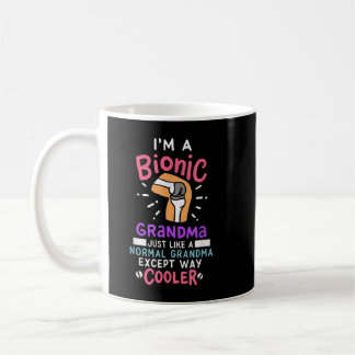 Knee Replacement Bionic Grandma After Surgery Gift Kaffemugg