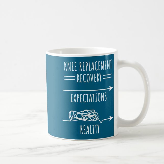 Knee Replacement Recovery Expectations Reality Sur Kaffemugg (Höger)