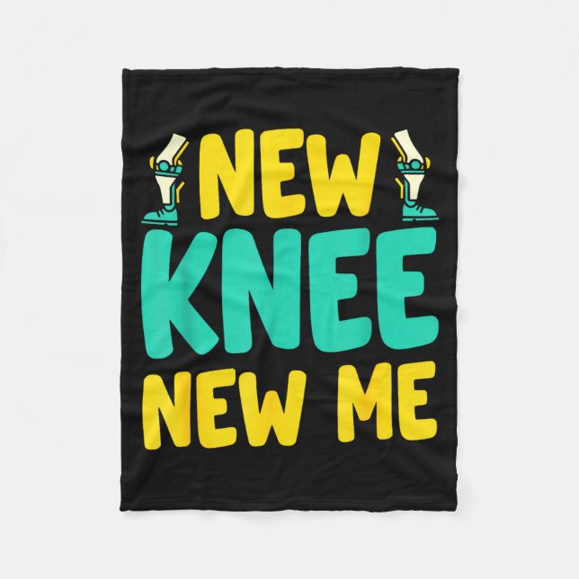Knee Replacement Recovery New Knee New Me After Su Fleecefilt (Framsidan)
