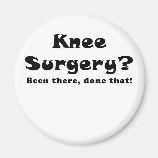 Knee Surgery har utförts där Magnet (Framsidan)