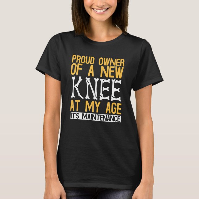 Knee Surgery Hospital Patient T Shirt (Framsida)