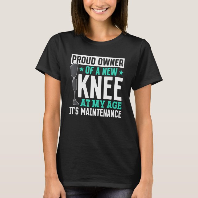 Knee Surgery   Hospital Patient T Shirt (Framsida)