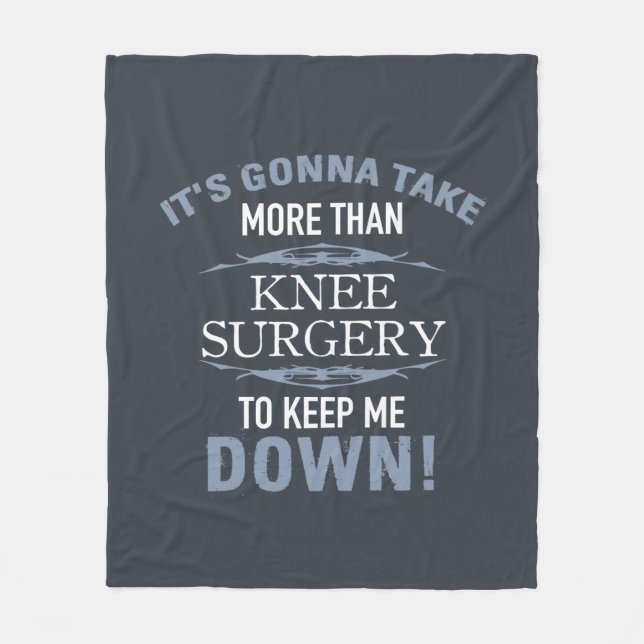 Knee Surgery Humor Fleecefilt (Framsidan)