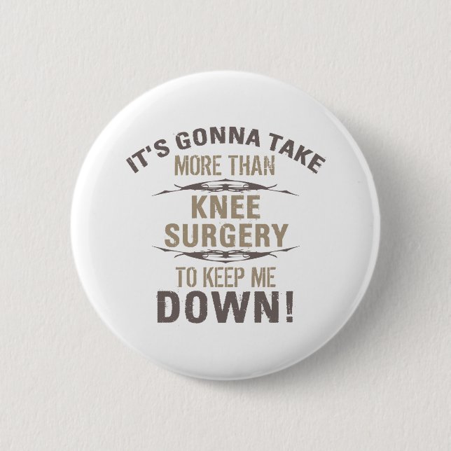 Knee Surgery Humor Knapp (Framsida)