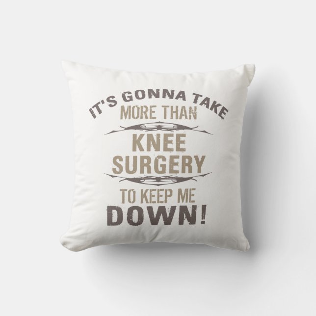 Knee Surgery Humor Kudde (Framsida)