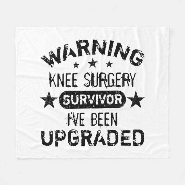 Knee Surgery Humor uppgraderad Fleecefilt (Framsidan (Horisontell))