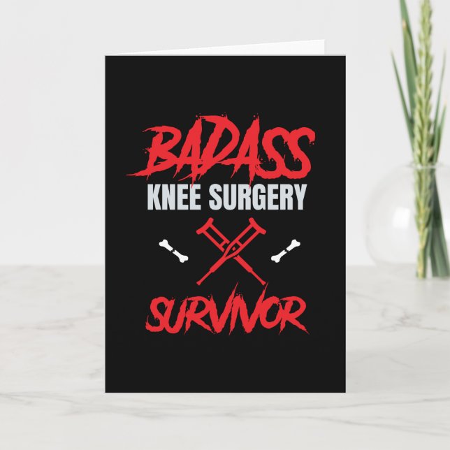 Knee Survivor Knee Surgery Kort (Framsida)