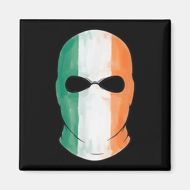 Kneecap Tricolor Balaclava Magnet (Framsidan)