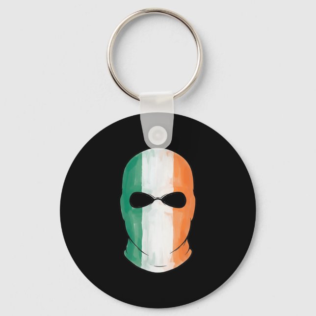 Kneecap Tricolor Balaclava Nyckelring (Framsida)