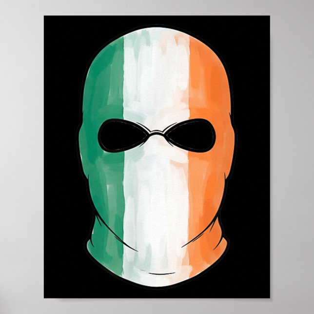 Kneecap Tricolor Balaclava Poster (Framsidan)