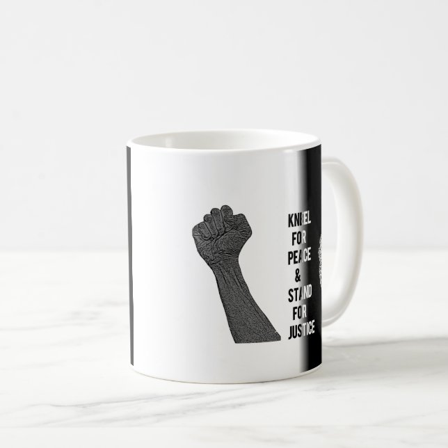 Kneel for Peace and stand for Justice Kaffemugg (Framsida höger)