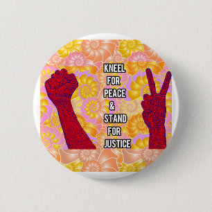 Kneel for Peace and stand for Justice (V2) Knapp