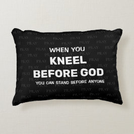 KNEEL FÖRE GOD Prayer Prydnadskudde