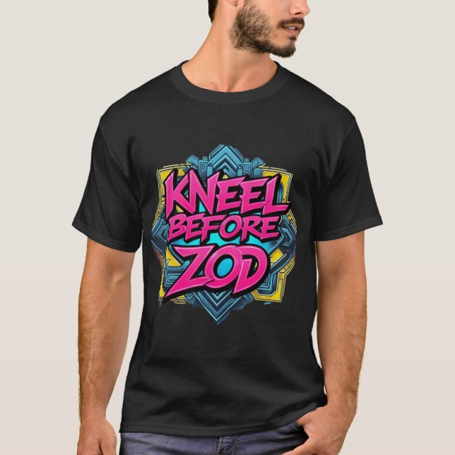 Kneel Före Zod - Ultimate Villain T-Shirt (Framsida)