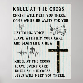 Kneel vid Kor - Christian Poster